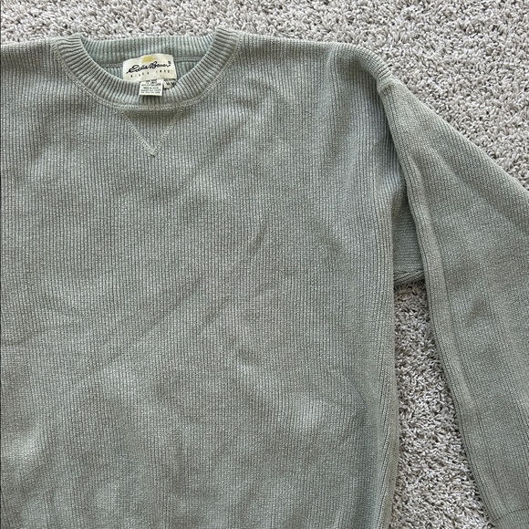 Vintage Eddie Bauer 100% Cotton Knit Sweater – Classic Crewneck Pullover – Men M - Picture 3 of 3